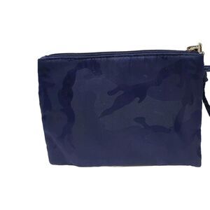 BAGGALLINI Clutch Wristlet RFID Blocking Blue Nylon Zip Lined